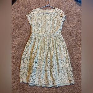 MINT GREEN LACE DRESS